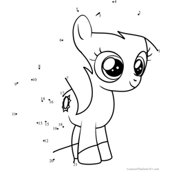 Sunny Daze My Little Pony Dot to Dot Worksheet