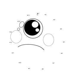 Lonely Gooper Plory and Yoop Dot to Dot Worksheet