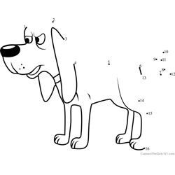Billy Ray Pound Puppies Dot to Dot Worksheet