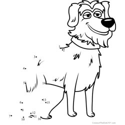 Bony Doggins Pound Puppies Dot to Dot Worksheet
