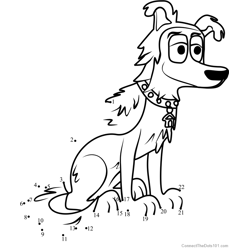Lucky Pound Puppies Dot to Dot Worksheet