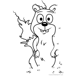Sparky Pound Puppies Dot to Dot Worksheet