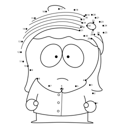 Heidi Turner South Park Dot to Dot Worksheet