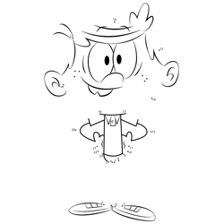 Lincoln Loud The Loud House Dot to Dot Worksheet