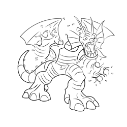 Fin Fang Foom The Super Hero Squad Show Dot to Dot Worksheet