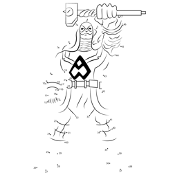 Ronan the Accuser The Super Hero Squad Show Dot to Dot Worksheet