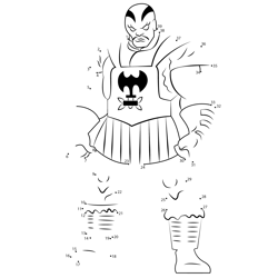 Skurge the Executioner The Super Hero Squad Show Dot to Dot Worksheet