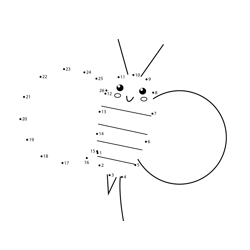 Bee Kite Unikitty Dot to Dot Worksheet