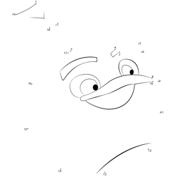 Angry Bird 8 Dot to Dot Worksheet
