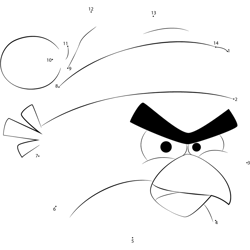 Angry Birds Space Xmas Dot to Dot Worksheet