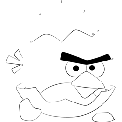 Angry Birds Walking Dot to Dot Worksheet