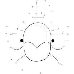 Cute Angry Birds Dot to Dot Worksheet