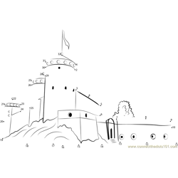 Olavinlinna Castle Dot to Dot Worksheet