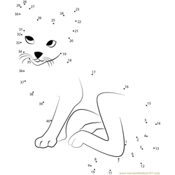 Connect the Dots by Numbers To Draw the Cat. Dot To Dot Education Game and  Coloring Page with Cartoon Cute Kitten Character Stock Vector -  Illustration of drawing, kids: 266886256