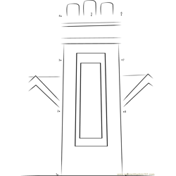 Brick Walls Chimney Dot to Dot Worksheet