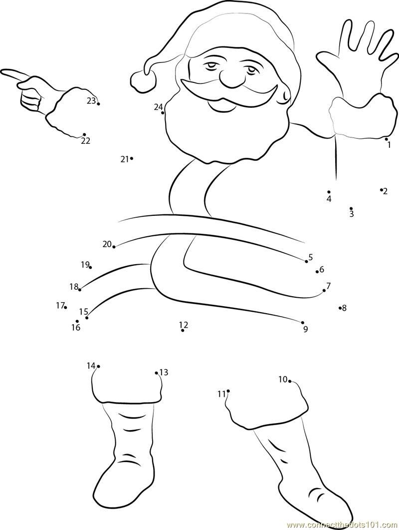 santa claus dot to dots coloring page Santa claus by anpan man dot to
dot printable worksheet