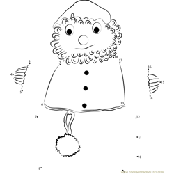 Crochet Designs Santa Dot to Dot Worksheet