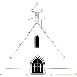 Kone Church Dot to Dot Worksheet
