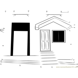 Ooty Cottages Dot to Dot Worksheet