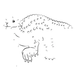 Prehistoric Reptile Dot Challenge Dot to Dot Worksheet