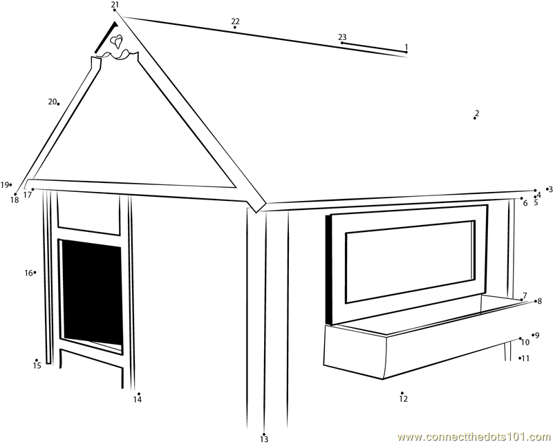 Simple Red Indoor Dog House