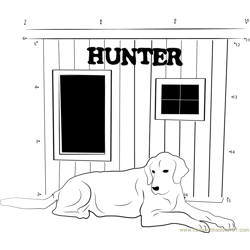 Dog House Hunter Dot to Dot Worksheet
