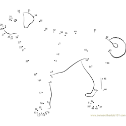Anatolian Shepherd Dog Dot to Dot Worksheet