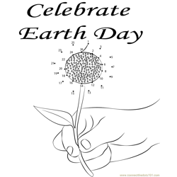 Celebrate Earth Day Dot to Dot Worksheet