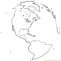 Earth Dot to Dot Worksheet