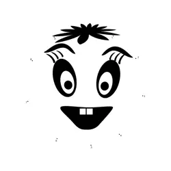 Happy Face to Complete Dot to Dot Worksheet