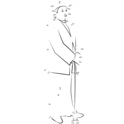 African Gentleman Numerical Challenge Dot to Dot Worksheet