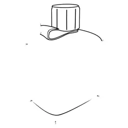 Bottle Shape Numeric Guide Dot to Dot Worksheet
