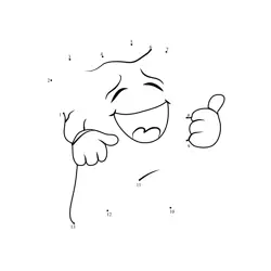 Cheerful Dental Character Fun Dot to Dot Worksheet