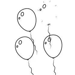 Party Balloons Numeric Quest Dot to Dot Worksheet