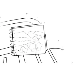 Sequential Sketchbook Scenery Dot to Dot Worksheet