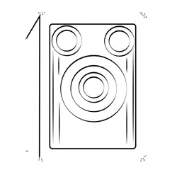 Retro Camera Shape Dot to Dot Worksheet