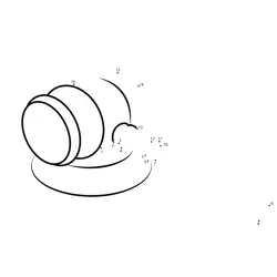 Justice system gavel tool Dot to Dot Worksheet