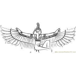 Egyptian Prayer Culture Dot to Dot Worksheet