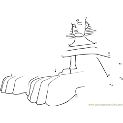 Sphinx Giza Dot to Dot Worksheet