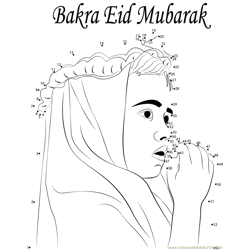 Bakra Eid Dot to Dot Worksheet