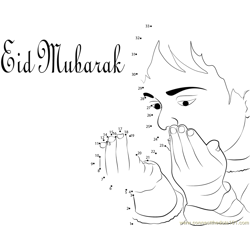 Beautiful Eid ul Adha Dot to Dot Worksheet