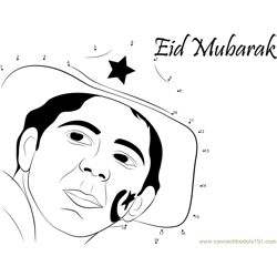 Wishing U Bakra Eid Dot to Dot Worksheet
