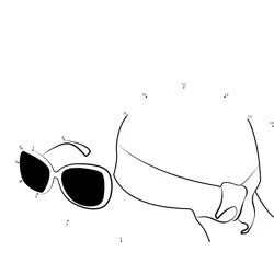 Fashionable Summer Essentials Dot to Dot Worksheet