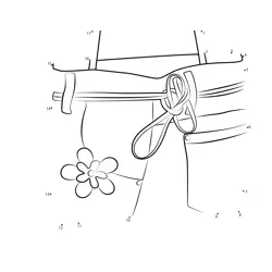 Chic Bag with Floral Detail Dot to Dot Worksheet