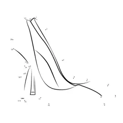 High-Heeled Footwear Number Journey Dot to Dot Worksheet