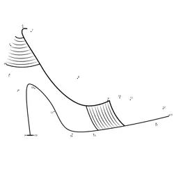 Elegant Shoe Number Play Dot to Dot Worksheet