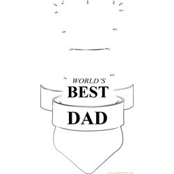 Fathers Day Gift Dot to Dot Worksheet