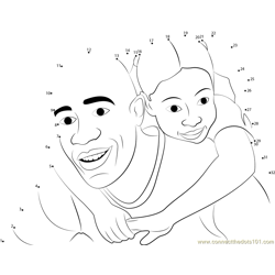 Perfect Father Dot to Dot Worksheet