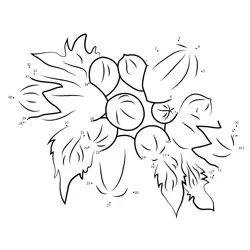 Trumpet Bloom Numerical Study Dot to Dot Worksheet