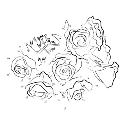 Lovely Floral Bouquet Creation Dot to Dot Worksheet